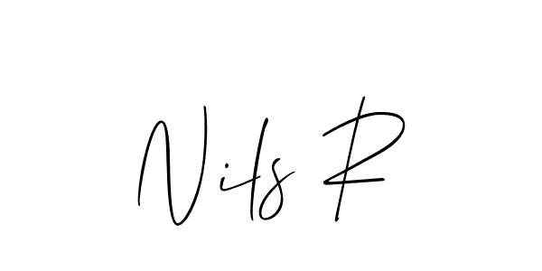 How to Draw Nils R signature style? Allison_Script is a latest design signature styles for name Nils R. Nils R signature style 2 images and pictures png