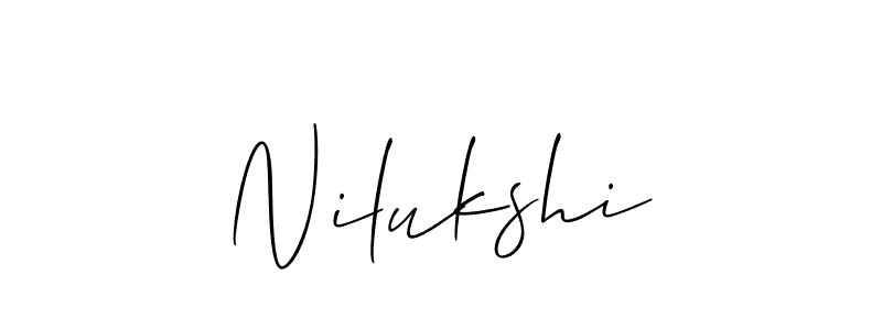 if you are searching for the best signature style for your name Nilukshi. so please give up your signature search. here we have designed multiple signature styles  using Allison_Script. Nilukshi signature style 2 images and pictures png