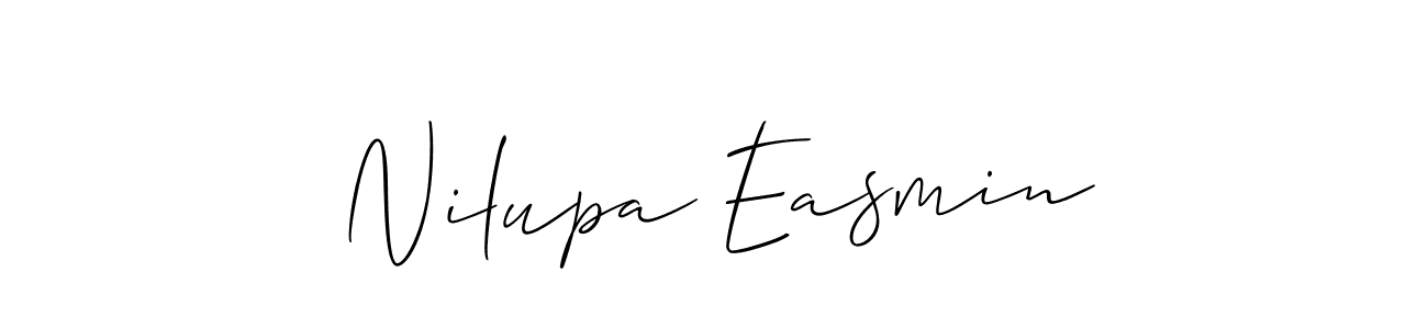 Best and Professional Signature Style for Nilupa Easmin. Allison_Script Best Signature Style Collection. Nilupa Easmin signature style 2 images and pictures png