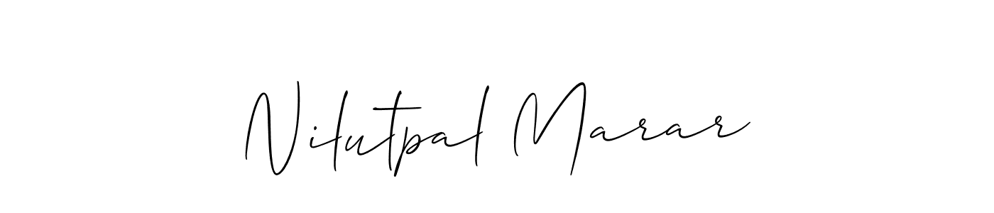 Check out images of Autograph of Nilutpal Marar name. Actor Nilutpal Marar Signature Style. Allison_Script is a professional sign style online. Nilutpal Marar signature style 2 images and pictures png