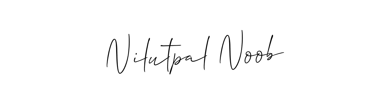 Here are the top 10 professional signature styles for the name Nilutpal Noob. These are the best autograph styles you can use for your name. Nilutpal Noob signature style 2 images and pictures png