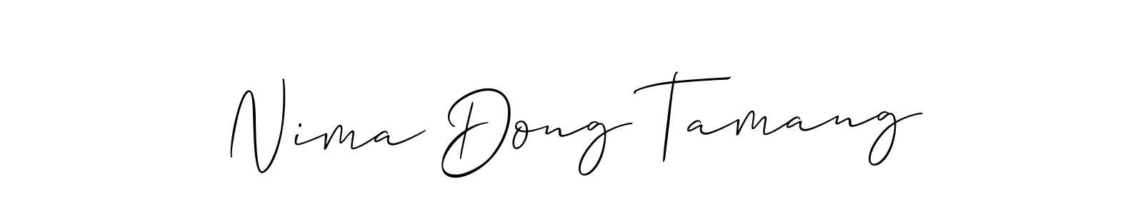 Check out images of Autograph of Nima Dong Tamang name. Actor Nima Dong Tamang Signature Style. Allison_Script is a professional sign style online. Nima Dong Tamang signature style 2 images and pictures png
