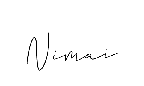 It looks lik you need a new signature style for name Nimai. Design unique handwritten (Allison_Script) signature with our free signature maker in just a few clicks. Nimai signature style 2 images and pictures png