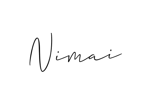 It looks lik you need a new signature style for name Nimai. Design unique handwritten (Allison_Script) signature with our free signature maker in just a few clicks. Nimai signature style 2 images and pictures png