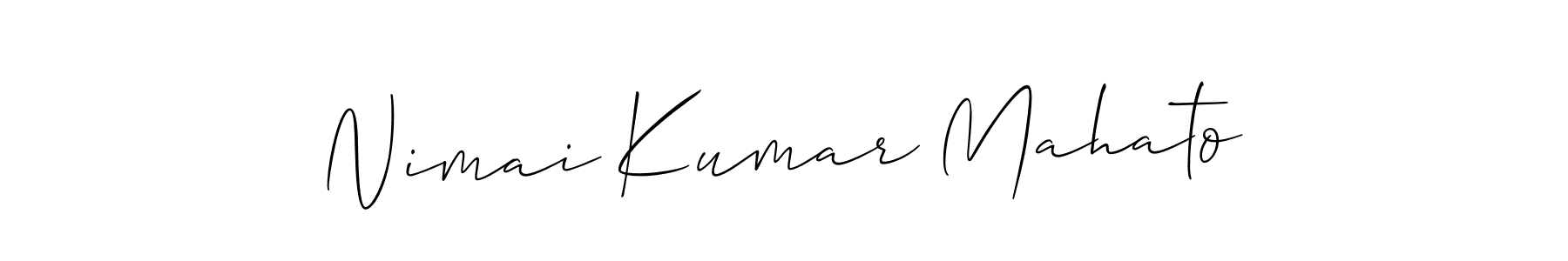 It looks lik you need a new signature style for name Nimai Kumar Mahato. Design unique handwritten (Allison_Script) signature with our free signature maker in just a few clicks. Nimai Kumar Mahato signature style 2 images and pictures png