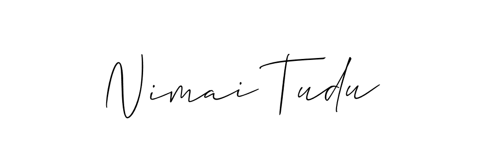 How to make Nimai Tudu signature? Allison_Script is a professional autograph style. Create handwritten signature for Nimai Tudu name. Nimai Tudu signature style 2 images and pictures png