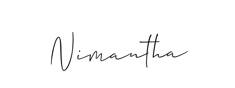 Once you've used our free online signature maker to create your best signature Allison_Script style, it's time to enjoy all of the benefits that Nimantha name signing documents. Nimantha signature style 2 images and pictures png