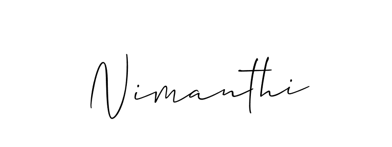 Also You can easily find your signature by using the search form. We will create Nimanthi name handwritten signature images for you free of cost using Allison_Script sign style. Nimanthi signature style 2 images and pictures png
