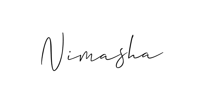 How to Draw Nimasha signature style? Allison_Script is a latest design signature styles for name Nimasha. Nimasha signature style 2 images and pictures png