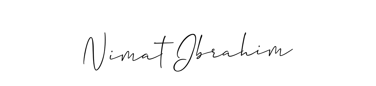 Make a beautiful signature design for name Nimat Ibrahim. Use this online signature maker to create a handwritten signature for free. Nimat Ibrahim signature style 2 images and pictures png