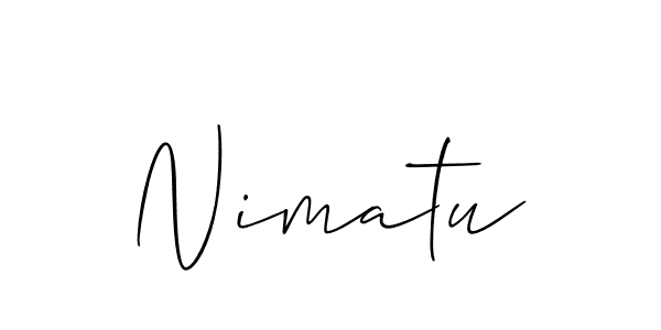 Also we have Nimatu name is the best signature style. Create professional handwritten signature collection using Allison_Script autograph style. Nimatu signature style 2 images and pictures png