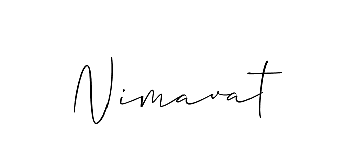 Also we have Nimavat name is the best signature style. Create professional handwritten signature collection using Allison_Script autograph style. Nimavat signature style 2 images and pictures png