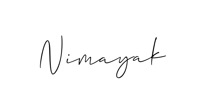 You should practise on your own different ways (Allison_Script) to write your name (Nimayak) in signature. don't let someone else do it for you. Nimayak signature style 2 images and pictures png