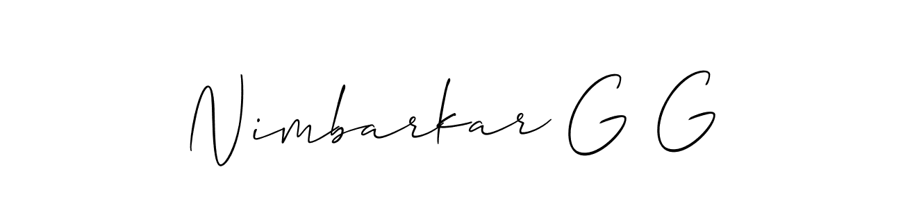 Make a beautiful signature design for name Nimbarkar G G. Use this online signature maker to create a handwritten signature for free. Nimbarkar G G signature style 2 images and pictures png