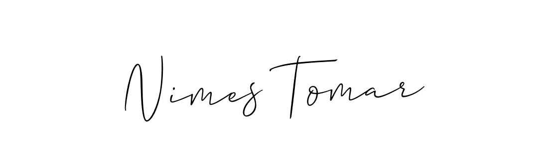 Check out images of Autograph of Nimes Tomar name. Actor Nimes Tomar Signature Style. Allison_Script is a professional sign style online. Nimes Tomar signature style 2 images and pictures png