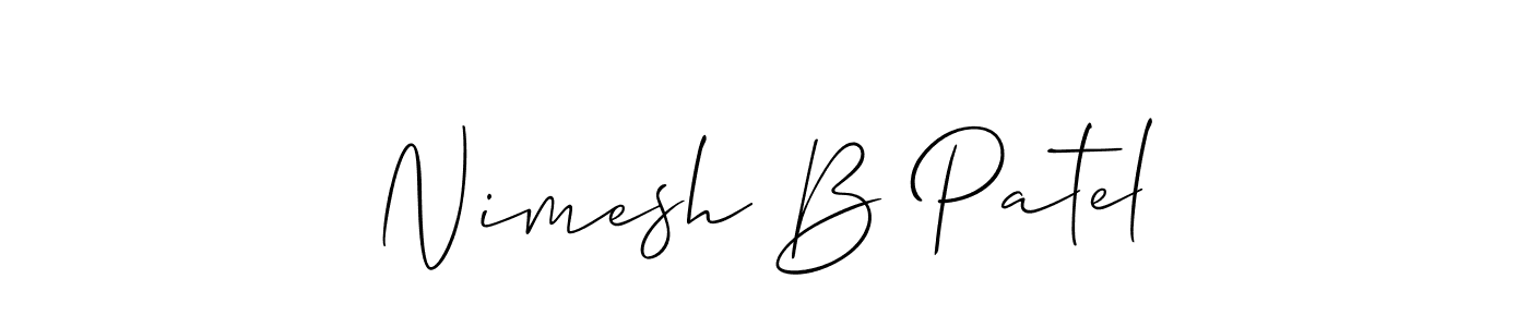 This is the best signature style for the Nimesh B Patel name. Also you like these signature font (Allison_Script). Mix name signature. Nimesh B Patel signature style 2 images and pictures png