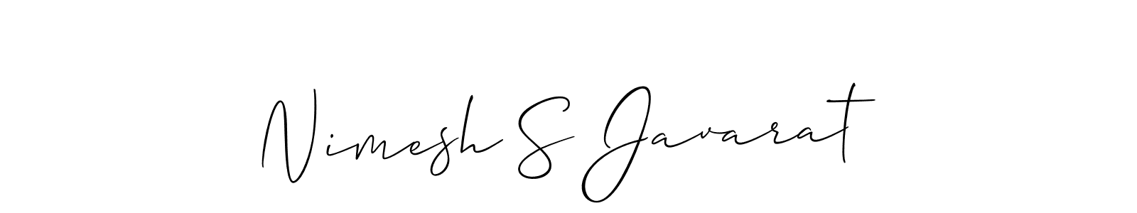 Also You can easily find your signature by using the search form. We will create Nimesh S Javarat name handwritten signature images for you free of cost using Allison_Script sign style. Nimesh S Javarat signature style 2 images and pictures png