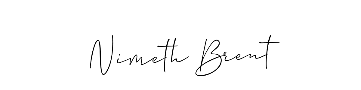 How to make Nimeth Brent signature? Allison_Script is a professional autograph style. Create handwritten signature for Nimeth Brent name. Nimeth Brent signature style 2 images and pictures png