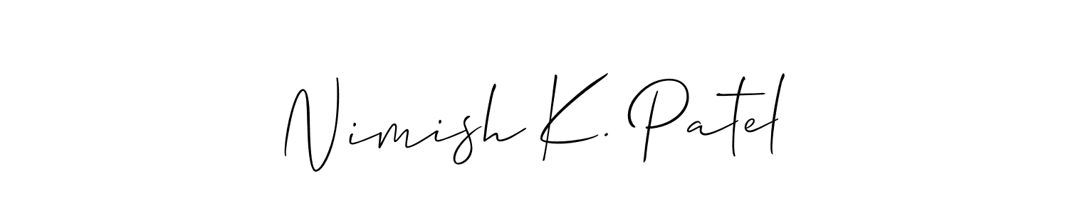 Once you've used our free online signature maker to create your best signature Allison_Script style, it's time to enjoy all of the benefits that Nimish K. Patel name signing documents. Nimish K. Patel signature style 2 images and pictures png