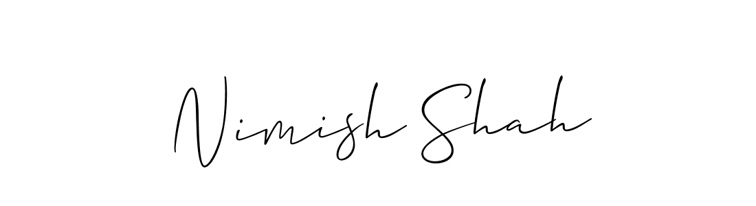 Similarly Allison_Script is the best handwritten signature design. Signature creator online .You can use it as an online autograph creator for name Nimish Shah. Nimish Shah signature style 2 images and pictures png