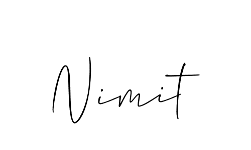 Similarly Allison_Script is the best handwritten signature design. Signature creator online .You can use it as an online autograph creator for name Nimit. Nimit signature style 2 images and pictures png