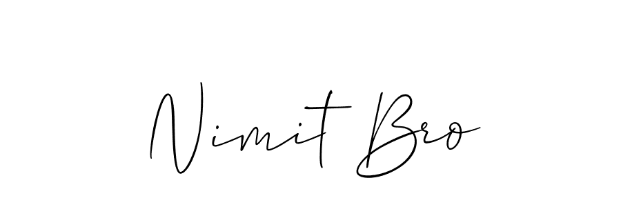 You can use this online signature creator to create a handwritten signature for the name Nimit Bro. This is the best online autograph maker. Nimit Bro signature style 2 images and pictures png