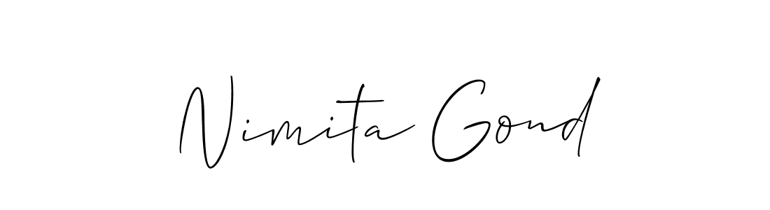 This is the best signature style for the Nimita Gond name. Also you like these signature font (Allison_Script). Mix name signature. Nimita Gond signature style 2 images and pictures png