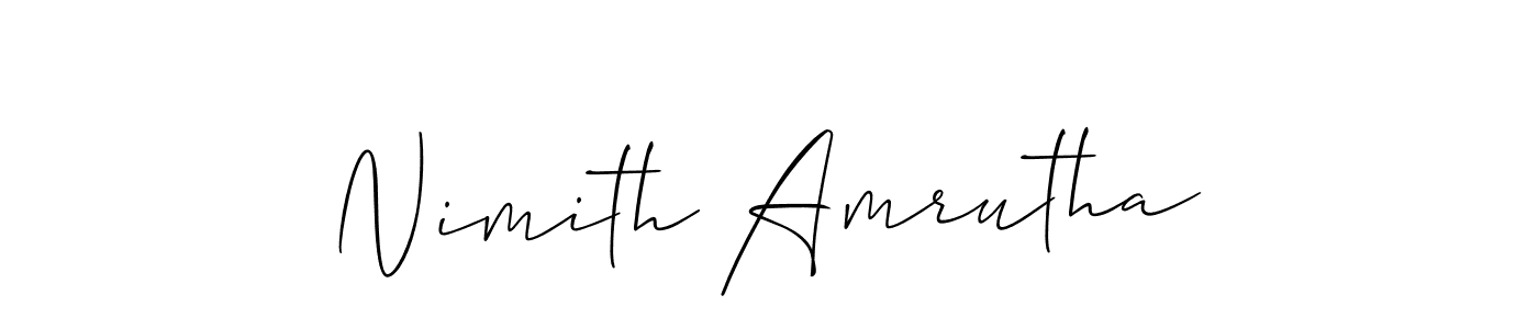 Check out images of Autograph of Nimith Amrutha name. Actor Nimith Amrutha Signature Style. Allison_Script is a professional sign style online. Nimith Amrutha signature style 2 images and pictures png