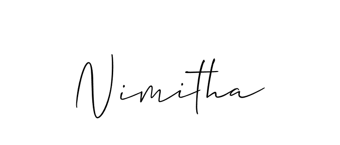 Once you've used our free online signature maker to create your best signature Allison_Script style, it's time to enjoy all of the benefits that Nimitha name signing documents. Nimitha signature style 2 images and pictures png