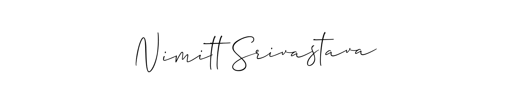 Best and Professional Signature Style for Nimitt Srivastava. Allison_Script Best Signature Style Collection. Nimitt Srivastava signature style 2 images and pictures png