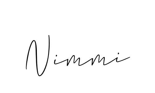 Also we have Nimmi name is the best signature style. Create professional handwritten signature collection using Allison_Script autograph style. Nimmi signature style 2 images and pictures png