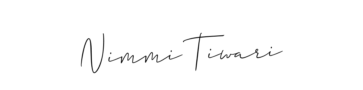 Nimmi Tiwari stylish signature style. Best Handwritten Sign (Allison_Script) for my name. Handwritten Signature Collection Ideas for my name Nimmi Tiwari. Nimmi Tiwari signature style 2 images and pictures png
