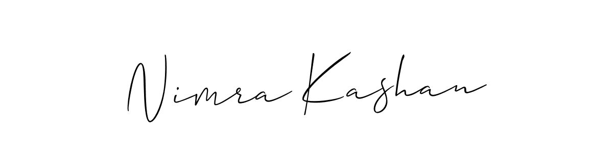 Nimra Kashan stylish signature style. Best Handwritten Sign (Allison_Script) for my name. Handwritten Signature Collection Ideas for my name Nimra Kashan. Nimra Kashan signature style 2 images and pictures png