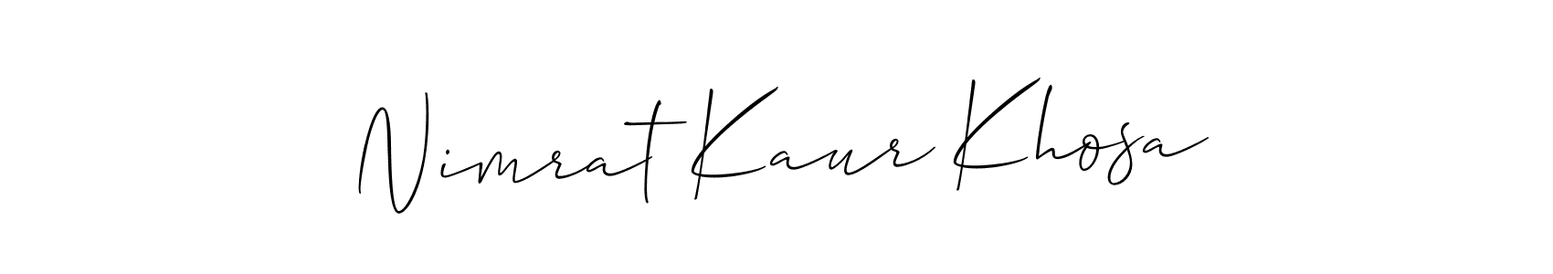 You can use this online signature creator to create a handwritten signature for the name Nimrat Kaur Khosa. This is the best online autograph maker. Nimrat Kaur Khosa signature style 2 images and pictures png