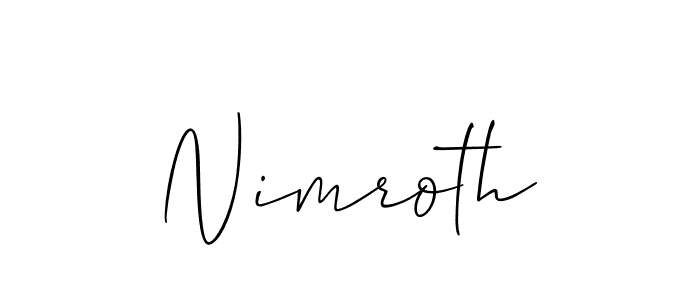 How to Draw Nimroth signature style? Allison_Script is a latest design signature styles for name Nimroth. Nimroth signature style 2 images and pictures png