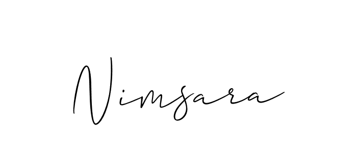 How to Draw Nimsara signature style? Allison_Script is a latest design signature styles for name Nimsara. Nimsara signature style 2 images and pictures png