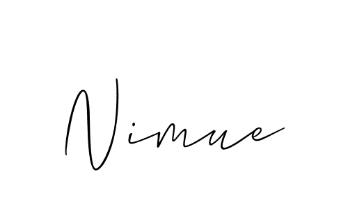 The best way (Allison_Script) to make a short signature is to pick only two or three words in your name. The name Nimue include a total of six letters. For converting this name. Nimue signature style 2 images and pictures png