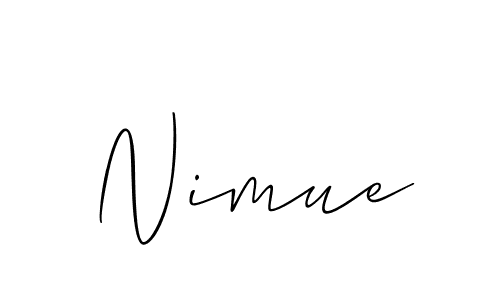 if you are searching for the best signature style for your name Nimue. so please give up your signature search. here we have designed multiple signature styles  using Allison_Script. Nimue signature style 2 images and pictures png
