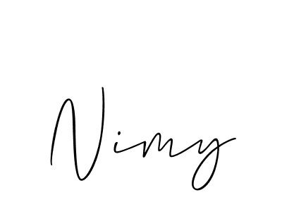 Similarly Allison_Script is the best handwritten signature design. Signature creator online .You can use it as an online autograph creator for name Nimy. Nimy signature style 2 images and pictures png