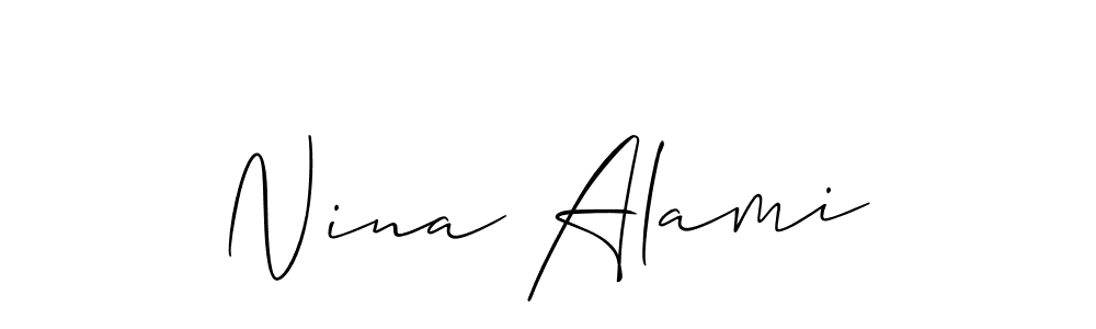 Once you've used our free online signature maker to create your best signature Allison_Script style, it's time to enjoy all of the benefits that Nina Alami name signing documents. Nina Alami signature style 2 images and pictures png