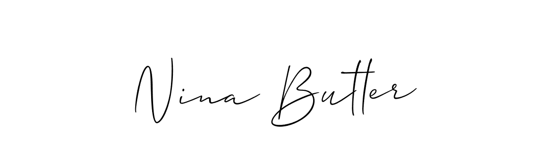 This is the best signature style for the Nina Butler name. Also you like these signature font (Allison_Script). Mix name signature. Nina Butler signature style 2 images and pictures png