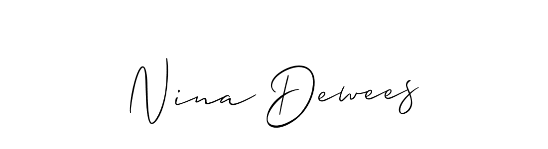 Once you've used our free online signature maker to create your best signature Allison_Script style, it's time to enjoy all of the benefits that Nina Dewees name signing documents. Nina Dewees signature style 2 images and pictures png