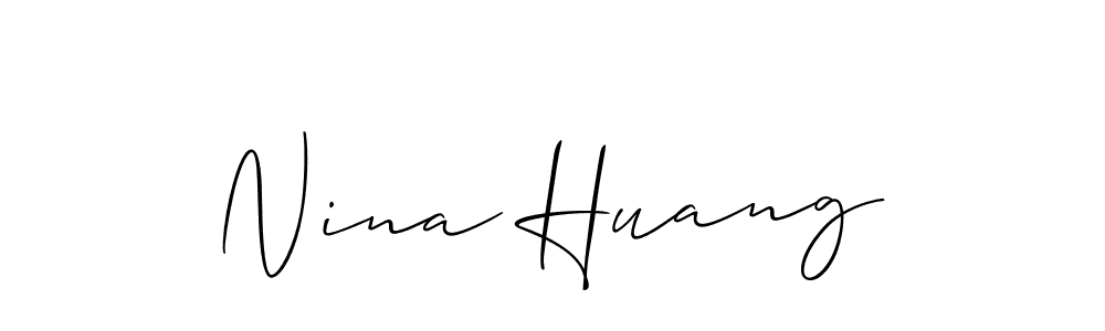 How to Draw Nina Huang signature style? Allison_Script is a latest design signature styles for name Nina Huang. Nina Huang signature style 2 images and pictures png