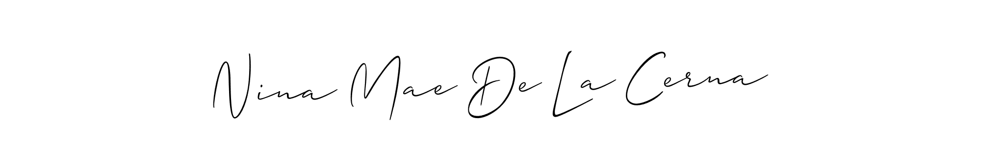 Once you've used our free online signature maker to create your best signature Allison_Script style, it's time to enjoy all of the benefits that Nina Mae De La Cerna name signing documents. Nina Mae De La Cerna signature style 2 images and pictures png