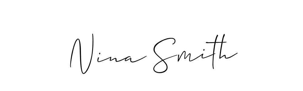 Check out images of Autograph of Nina Smith name. Actor Nina Smith Signature Style. Allison_Script is a professional sign style online. Nina Smith signature style 2 images and pictures png