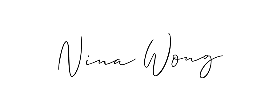 Also You can easily find your signature by using the search form. We will create Nina Wong name handwritten signature images for you free of cost using Allison_Script sign style. Nina Wong signature style 2 images and pictures png