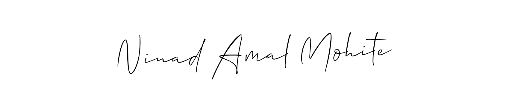 How to make Ninad Amal Mohite name signature. Use Allison_Script style for creating short signs online. This is the latest handwritten sign. Ninad Amal Mohite signature style 2 images and pictures png