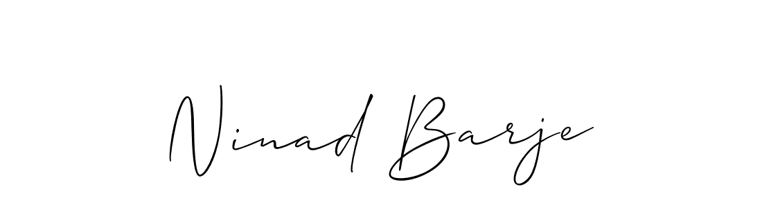 It looks lik you need a new signature style for name Ninad Barje. Design unique handwritten (Allison_Script) signature with our free signature maker in just a few clicks. Ninad Barje signature style 2 images and pictures png