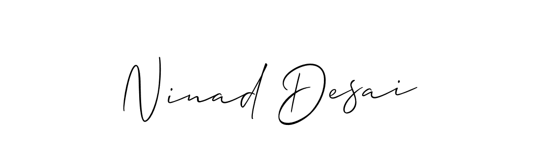 How to Draw Ninad Desai signature style? Allison_Script is a latest design signature styles for name Ninad Desai. Ninad Desai signature style 2 images and pictures png