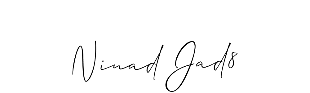 This is the best signature style for the Ninad Jad8 name. Also you like these signature font (Allison_Script). Mix name signature. Ninad Jad8 signature style 2 images and pictures png